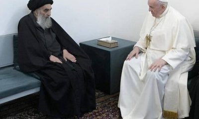 آیت الله سیستانی درگذشت پاپ را تسلیت گفت